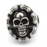 FSR13W99 motor cycle chain cross gothic skull biker ring