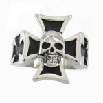 FSR10W69 iron german cross skull  Ring 