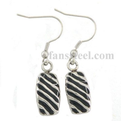 enamel black enamel twill earring FSE14PR6