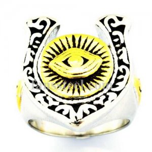 FSR12W76G sunshine triangle all seeing eye Ring