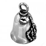 FSP18W04 middle finger hand signal bell biker Pendant