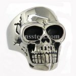 FSR08W30 Skull Ghost Medallion Ring