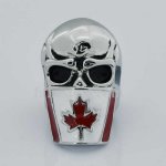 FSR13W13 maple flag mask skull ring