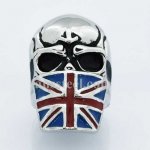 FSR13W12 flag mask skull ring