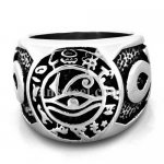 FSR20W24 Egyptian pharaoh eyes jewish cross Ring