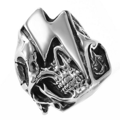 FSR21W80 Lighting Skull ring