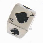 FSR13W77 poker spade A lucky ring