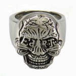 FSR08W25 Skull Medallion Ring 