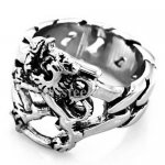 FSR10W10 Filand Leo lion signet ring 