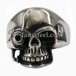 FSR08W44 Eyed Ghost Skull  Ring 