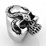 FSR09W41 snake skull ring