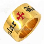 FSR11W46G knights templar cross  ring