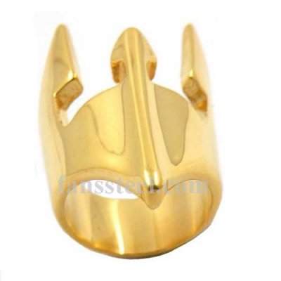 FSR12W99G iron man mask biker ring