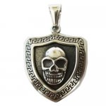 FSP19W00 Shield Skull Pendant