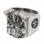 FSR12W34 skull motor cycle engine biker ring