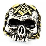 FSR20W58G freemason skull maconic Ring