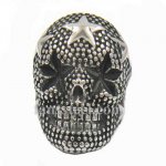 FSR13W85 star skull head biker ring