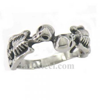 FSR11W61 bow down skull Ring