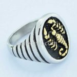 FSR14W53 zodiac sign scorpion ring