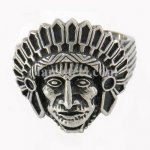 FSR07W67 Indian Tribal Chief Medallion Ring 