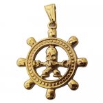 FSP18W62 Rudder Skull Pendant