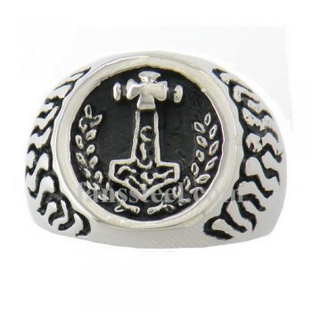 FSR09W96 flame thors hammer ring