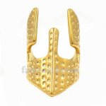 FSR13W23G iron man dotted mask biker ring