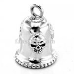 FSP17W92 one percenter skull rider bell biker Pendant