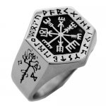 FSR21W21 Helm of Awe  Valknut Viking ring