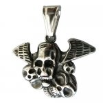 FSP18W85  Wings Skulls Pendant