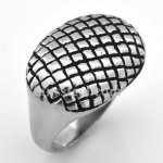 FSR08W70 oval masaic pattern ring